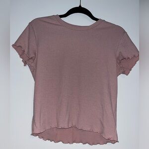 Pink, tattoo cropped shirt